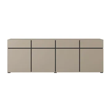 Sideboard Cross 4 dörrar med 4 lådor - Kongo - Svart - Förvaring - Förvaringsmöbler - Sideboard & skänk