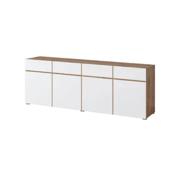 Sideboard Cross 4 dörrar med 4 lådor - Vit - Förvaring - Förvaringsmöbler - Sideboard & skänk
