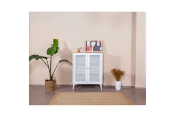 Sideboard Mjudi Vit / Ek - Vit / Ek - Förvaring - Förvaringsmöbler - Sideboard & skänk