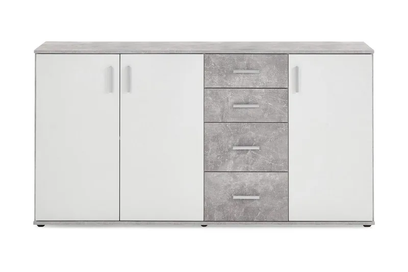 Albi Skänk 160 cm - Grå/Vit - Förvaring - Förvaringsmöbler - Sideboard & skänk