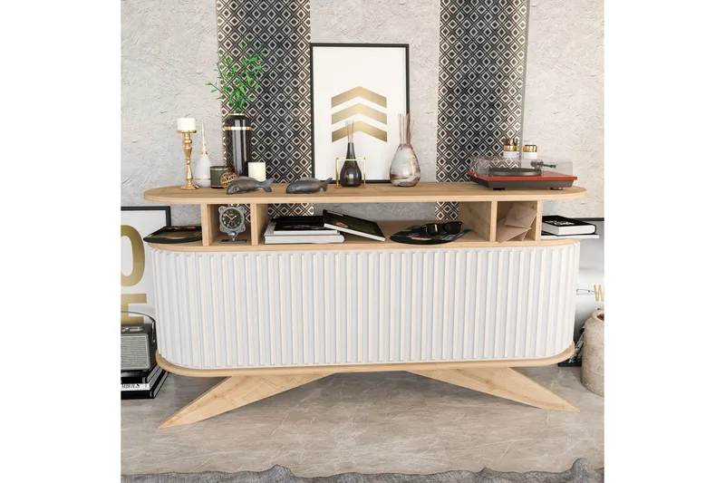 Andifli Sideboard 43x75x150 cm - Ek - Förvaring - Förvaringsmöbler - Sideboard & skänk