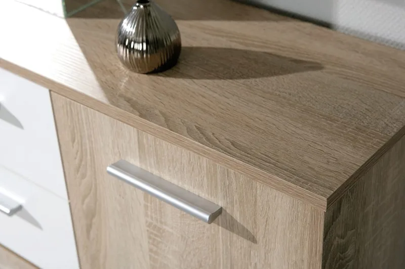 Aragon Skänk 115 cm - Vit/Ljus Ek - Förvaring - Förvaringsmöbler - Sideboard & skänk