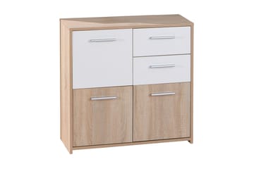 Aragon Skänk 77 cm - Vit/Ljus Ek - Förvaring - Förvaringsmöbler - Sideboard & skänk