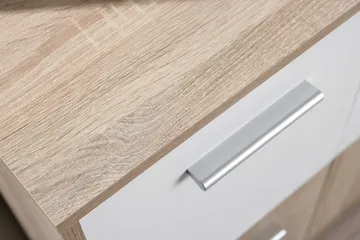 Aragon Skänk 77 cm - Vit/Ljus Ek - Förvaring - Förvaringsmöbler - Sideboard & skänk