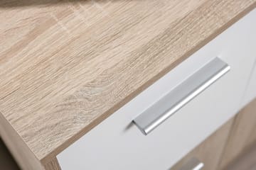 Aragon Skänk 77 cm - Vit/Ljus Ek - Förvaring - Förvaringsmöbler - Sideboard & skänk