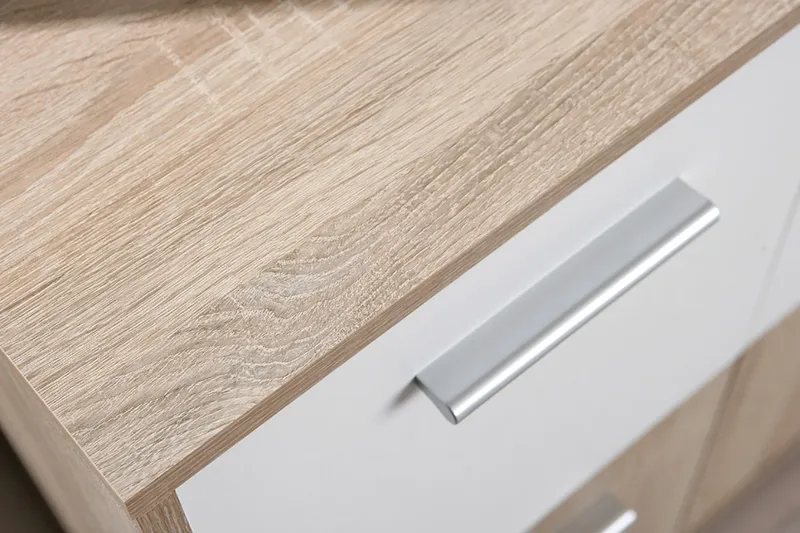 Aragon Skänk 77 cm - Vit/Ljus Ek - Förvaring - Förvaringsmöbler - Sideboard & skänk