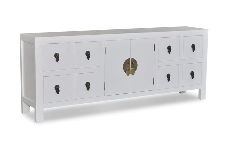 Asiatisk skänk i trä med 8 lådor och 2 luckor - Sideboard & skänk