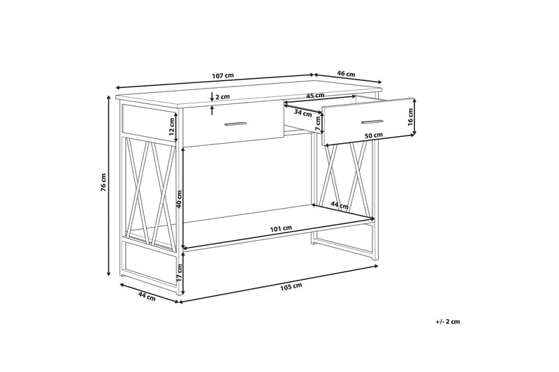 Avlastningsbord Lefkovits - Brun - Förvaring - Förvaringsmöbler - Sideboard & skänk