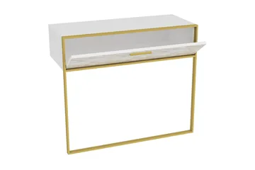 Bascle Sideboard 90 cm - Guld|Vit - Förvaring - Förvaringsmöbler - Sideboard & skänk