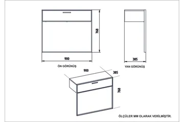 Bascle Sideboard 90 cm - Guld|Vit - Förvaring - Förvaringsmöbler - Sideboard & skänk