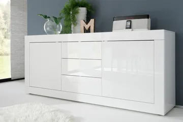 Basic Skänk 210 cm - Vit - Förvaring - Förvaringsmöbler - Sideboard & skänk