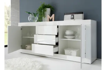 Basic Skänk 210 cm - Vit - Förvaring - Förvaringsmöbler - Sideboard & skänk