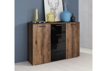Bovera Sideboard 38x132 cm - Teak/Svart - Förvaring - Förvaringsmöbler - Sideboard & skänk