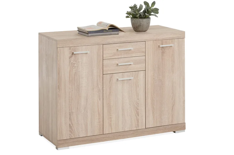 Bristol Skänk 120 cm Låg - Ljus Ek - Förvaring - Förvaringsmöbler - Sideboard & skänk