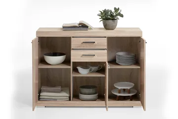 Bristol Skänk 130 cm - Ljus Ek - Förvaring - Förvaringsmöbler - Sideboard & skänk
