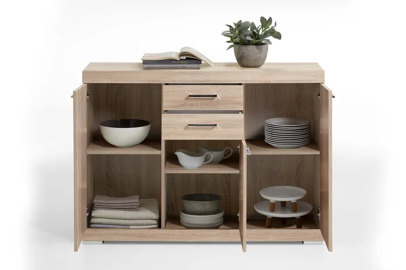 Bristol Skänk 130 cm - Ljus Ek - Förvaring - Förvaringsmöbler - Sideboard & skänk