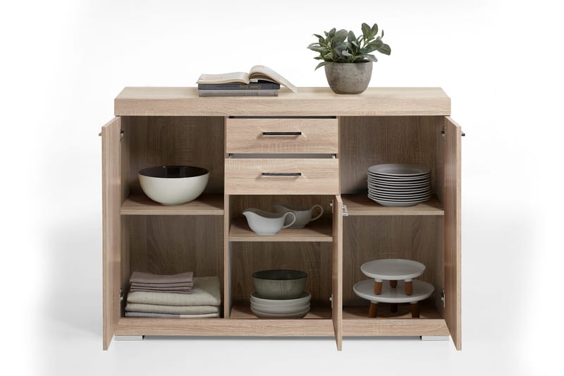 Bristol Skänk 130 cm - Ljus Ek - Förvaring - Förvaringsmöbler - Sideboard & skänk