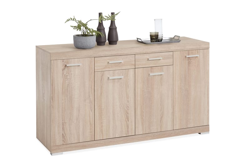 Bristol Skänk 160 cm Låg - Ljus Ek - Förvaring - Förvaringsmöbler - Sideboard & skänk