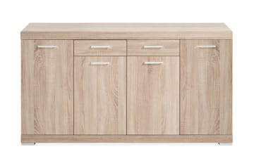 Bristol Skänk 160 cm Låg - Ljus Ek - Förvaring - Förvaringsmöbler - Sideboard & skänk