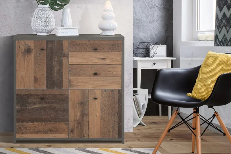 Broxton Sidobord 77 cm - Grå/Brun - Möbler - Bord & matgrupp - Avlastningsbord & sidobord - Lampbord & sidobord