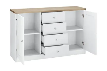 Bryanne Skänk 120 cm - Vit/Brun - Förvaring - Förvaringsmöbler - Sideboard & skänk