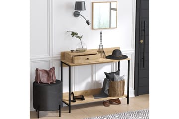 Byrå Janera 100x35 cm Hylla - Blå/Natur - Förvaring - Förvaringsmöbler - Sideboard & skänk