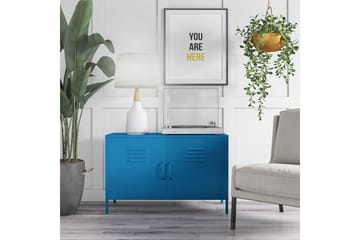 Cache Skänk 100x40 cm 2 Dörrar Blå - Novogratz - Förvaring - Förvaringsmöbler - Sideboard & skänk
