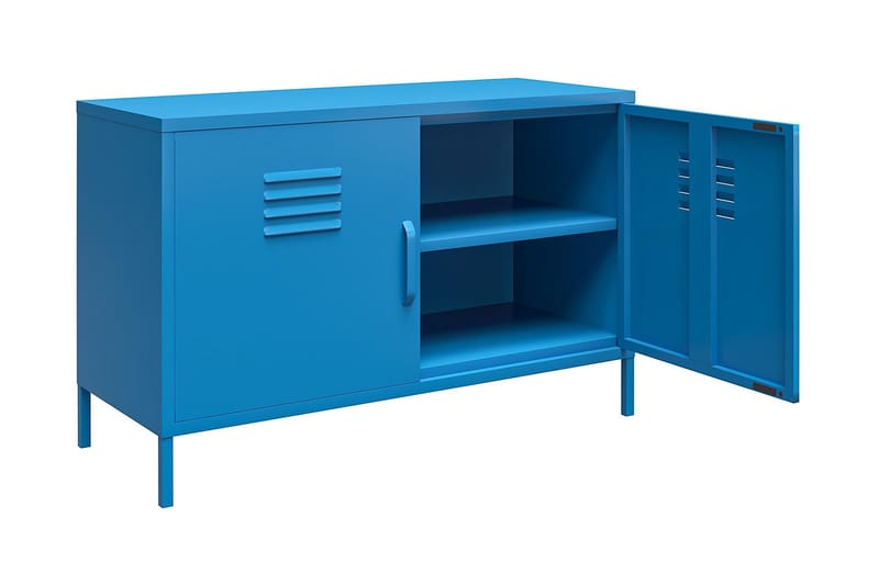 Cache Skänk 100x40 cm 2 Dörrar Blå - Novogratz - Förvaring - Förvaringsmöbler - Sideboard & skänk