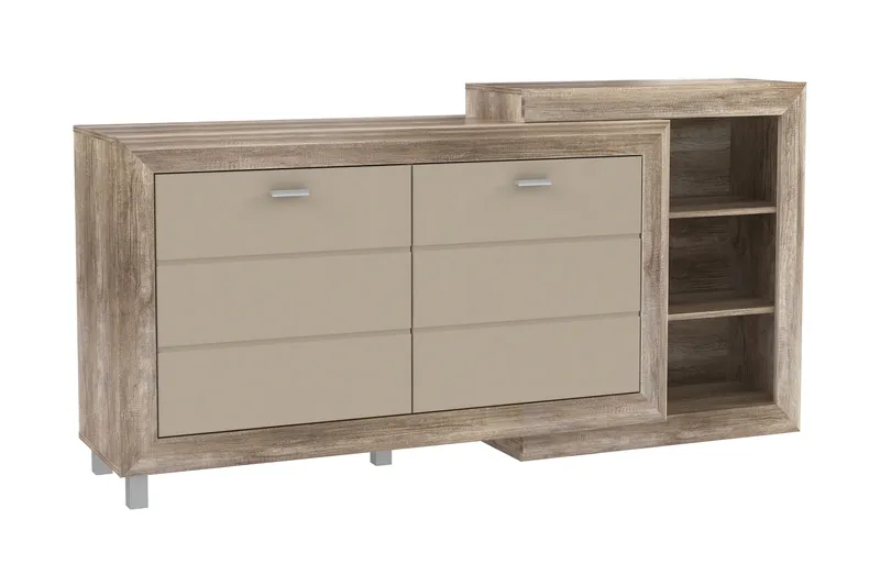Cihak Skänk 42x180 cm i Trä, Beige