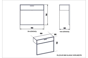 Cofield Sideboard 90 cm - Guld|Svart - Förvaring - Förvaringsmöbler - Sideboard & skänk
