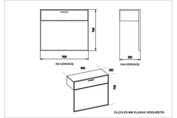 Cofield Sideboard 90 cm - Guld|Svart - Förvaring - Förvaringsmöbler - Sideboard & skänk