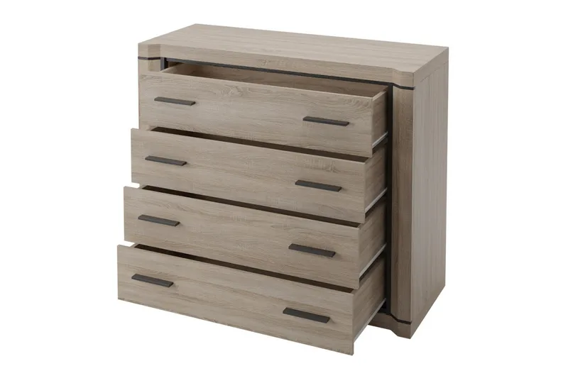 Dallas Skänk 107x43,5x91 cm LED-belysning - Beige/Grå - Förvaring - Förvaringsmöbler - Sideboard & skänk