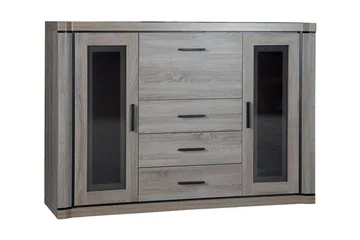 Dallas Skänk 157x43,5x111 cm LED-belysning - Ek/Led-Belysning - Förvaring - Förvaringsmöbler - Sideboard & skänk