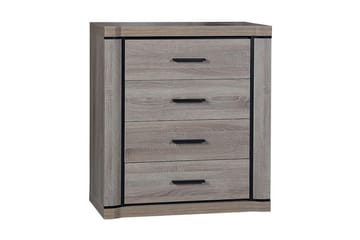 Dallas Skänk 80,5x43,5x91 cm LED-belysning - Ek - Förvaring - Förvaringsmöbler - Sideboard & skänk
