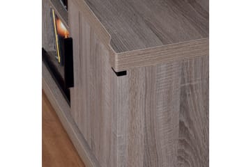 Dallas Skänk 80,5x43,5x91 cm LED-belysning - Ek - Förvaring - Förvaringsmöbler - Sideboard & skänk