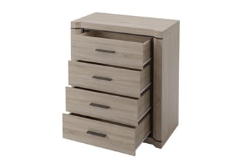 Dallas Skänk 80,5x43,5x91 cm LED-belysning - Ek - Förvaring - Förvaringsmöbler - Sideboard & skänk