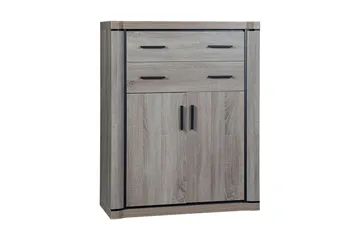 Dallas Skänk 97x43,5x123 cm LED-belysning - Beige/Grå - Förvaring - Förvaringsmöbler - Sideboard & skänk