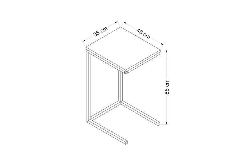 Davin Skänk 35 cm - Valnöt - Möbler - Bord & matgrupp - Avlastningsbord & sidobord - Lampbord & sidobord