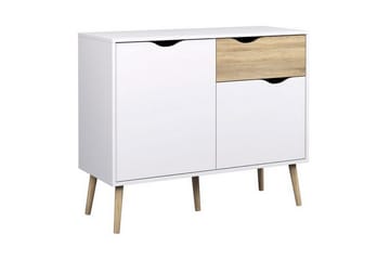 Delta Skänk 99 cm - Vit/Ek - Förvaring - Förvaringsmöbler - Sideboard & skänk