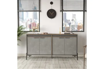 Desgrar Sideboard 46x184 cm - Brun/Betonggrå/Antracit - Förvaring - Förvaringsmöbler - Sideboard & skänk