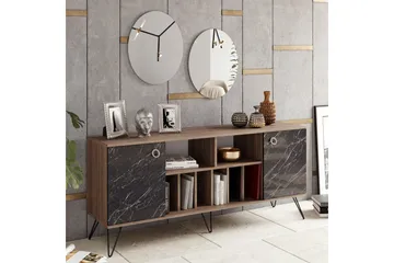 Dregrich Sidobord 180 cm - Valnöt|Svart - Förvaring - Förvaringsmöbler - Sideboard & skänk
