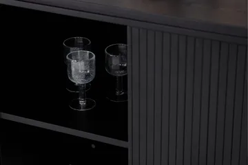 Fjällbacka Skänk 160x48 cm - Svart - Förvaring - Förvaringsmöbler - Sideboard & skänk