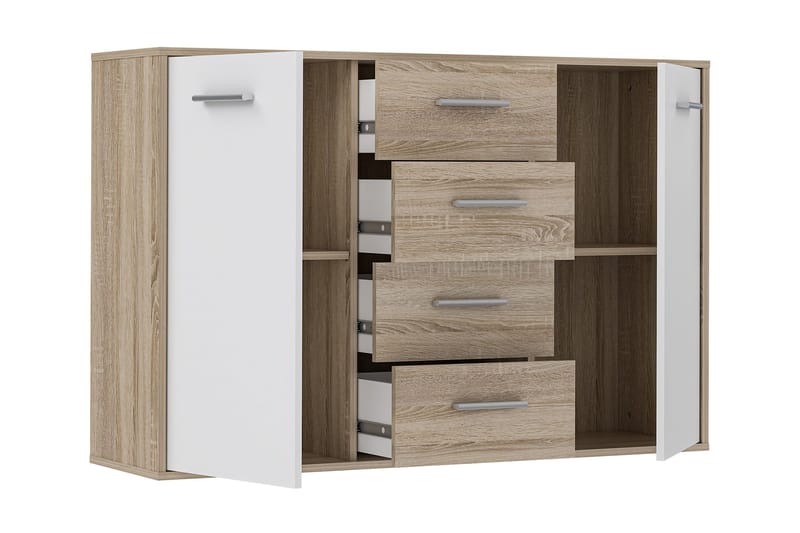 Haba Skänk 34x123 cm - Brun/Vit - Förvaring - Förvaringsmöbler - Sideboard & skänk