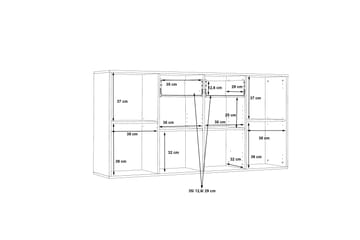 Haba Skänk 34x162 cm - Grå - Förvaring - Förvaringsmöbler - Sideboard & skänk
