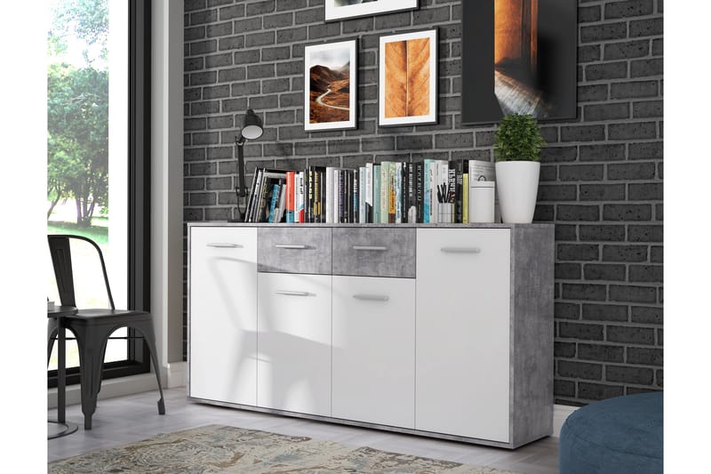 Haba Skänk 34x162 cm - Grå - Förvaring - Förvaringsmöbler - Sideboard & skänk