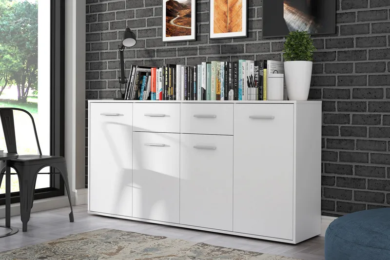 Haba Skänk 34x162 cm - Vit - Förvaring - Förvaringsmöbler - Sideboard & skänk