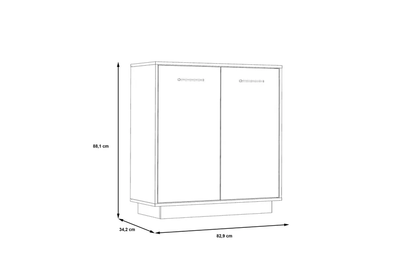 Haba Skänk 34x83 cm - Grå - Förvaring - Förvaringsmöbler - Sideboard & skänk
