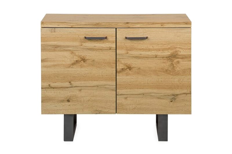 Harvley Skänk med 2 Dörrar i Trä med Metallben - Brun - Förvaring - Förvaringsmöbler - Sideboard & skänk