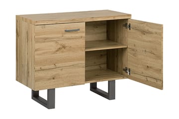 Harvley Skänk med 2 Dörrar i Trä med Metallben - Brun - Förvaring - Förvaringsmöbler - Sideboard & skänk