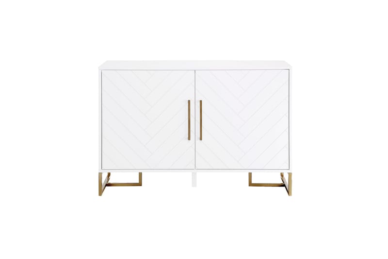 Herringbone Sideboard 122x48 cm Vit - CosmoLiving - Förvaring - Förvaringsmöbler - Sideboard & skänk